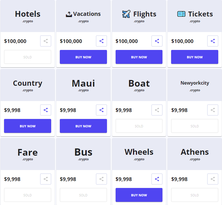 Unstoppable Domains Travel & Transportation